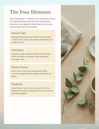 Page: the four elements